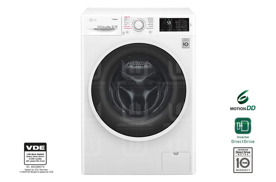 Natur skjule Il LG Washer Dryer 8/5 KG White – WDJ714WTHP – Wireless Electric Online Store