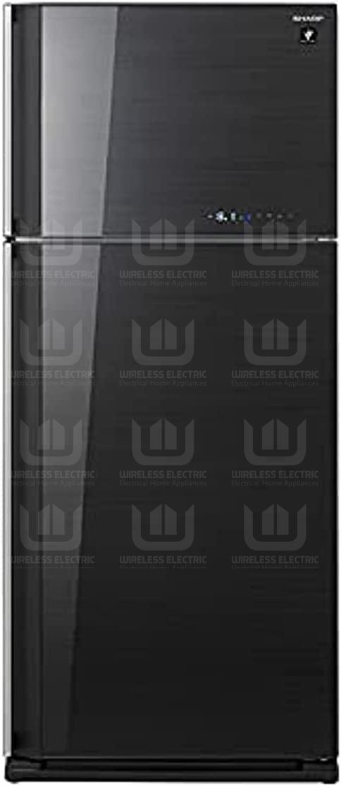 Sharp Fridge Black Glass Door Inverter Sj Gv58abk Wireless Electric Online Store 5505
