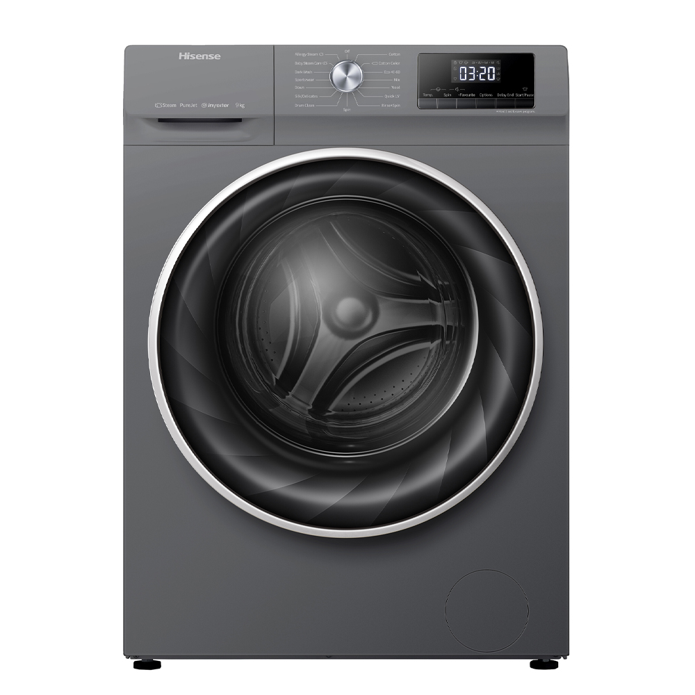 hisense qa series wdqa9014evjm 9 kg washer dryer white